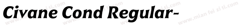 Civane Cond Regular字体转换